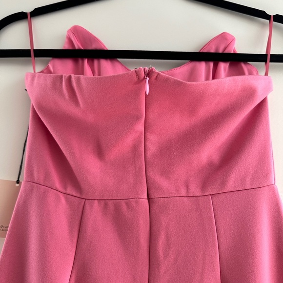 Superdown pink strapless formal bodycon maxi dress wedding party event NWT XS - Picture 15 of 16